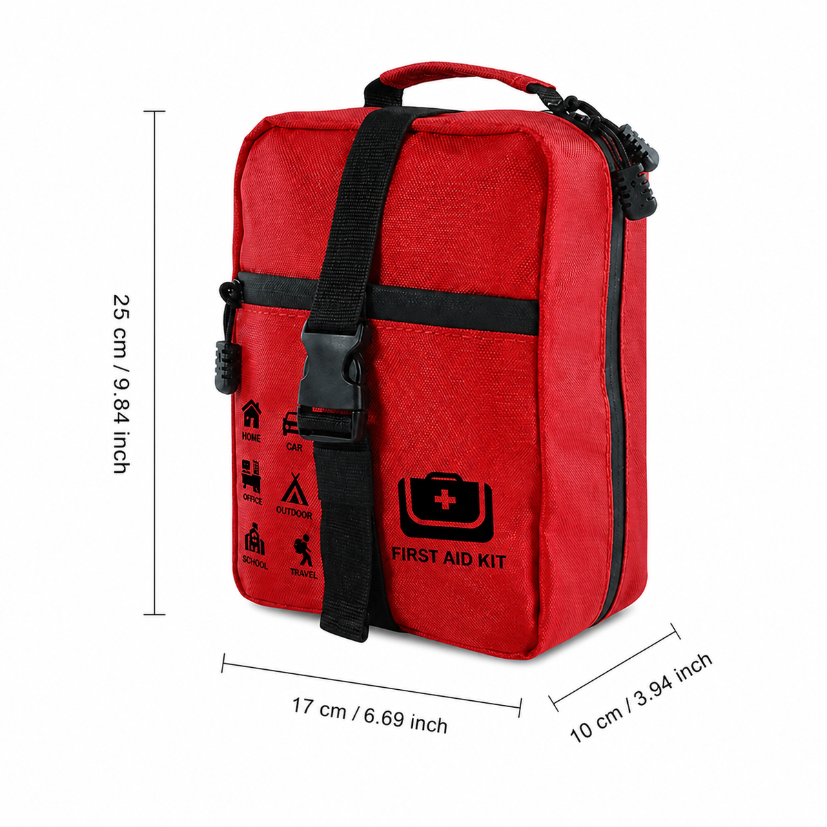 Portable First Aid Bag with 400-Piece Kit