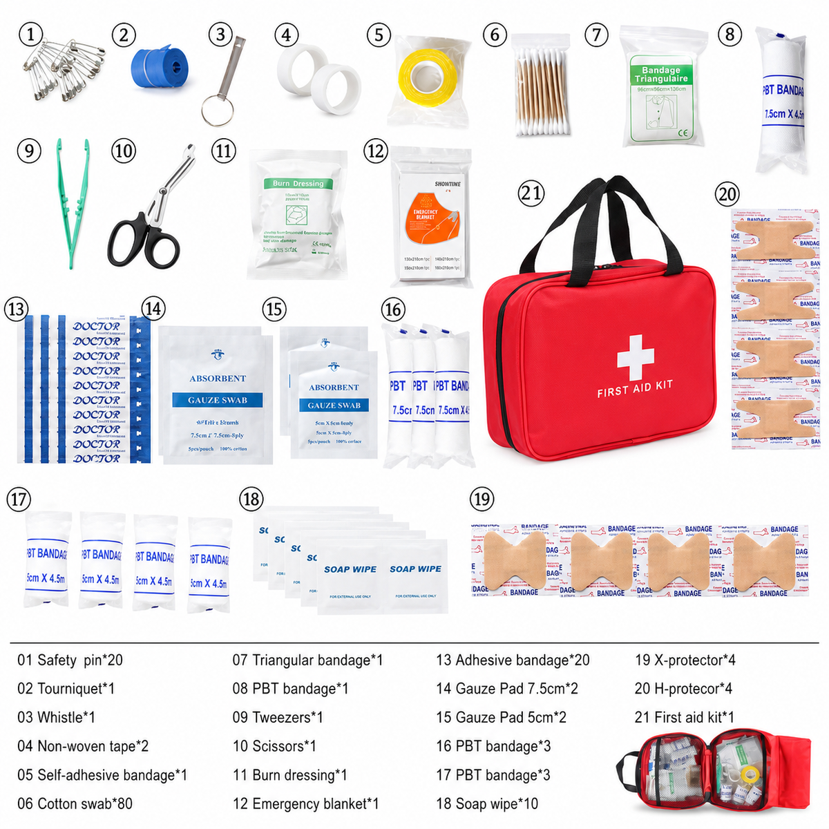 Portable First Aid Supply Kit