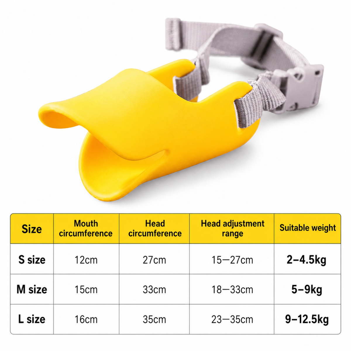 Adjustable Duck-Style Dog Muzzle