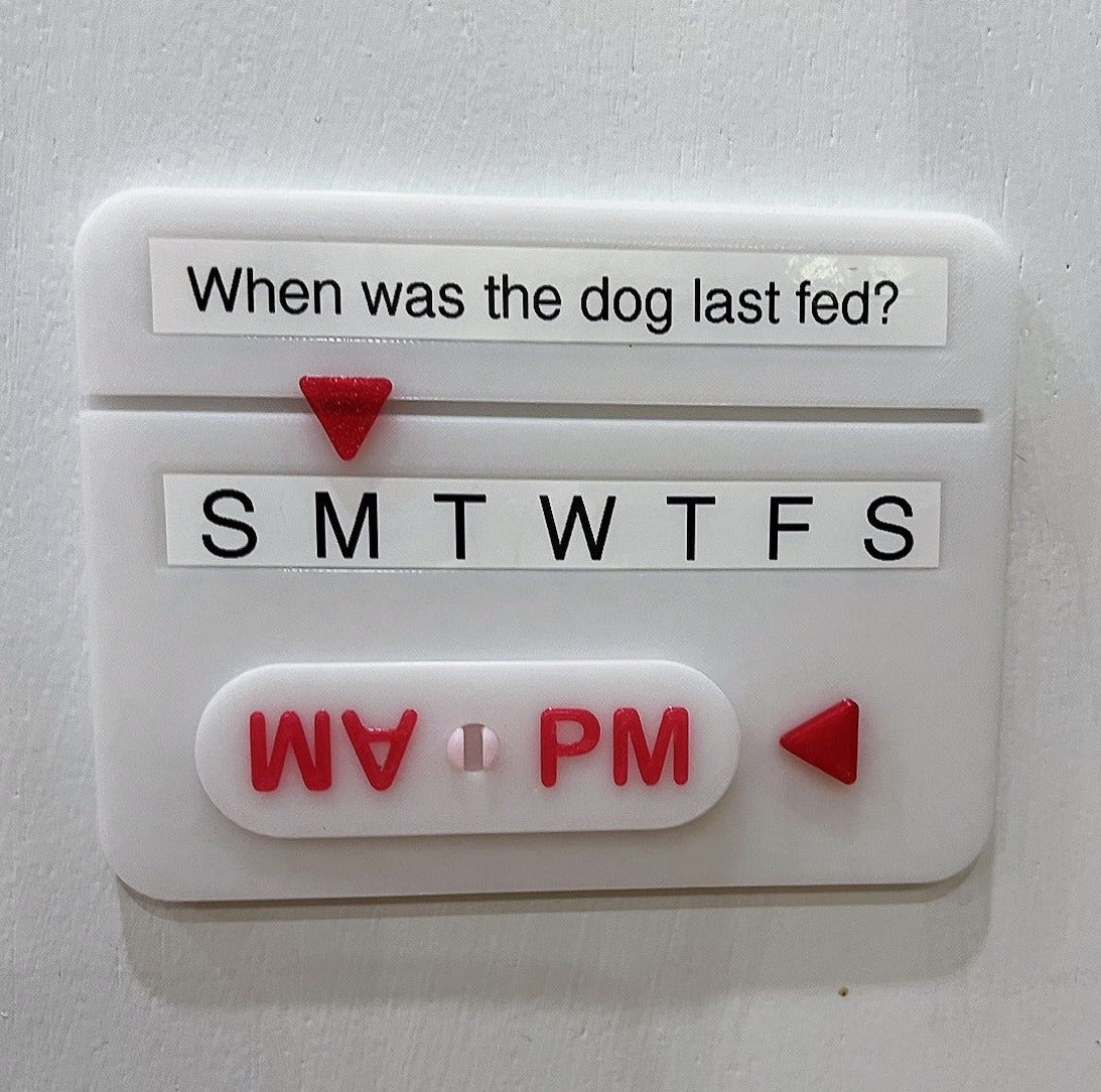 Magnetic Task Reminder Spinner for Fridge