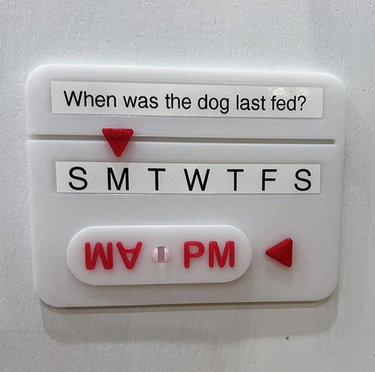 Magnetic Task Reminder Spinner for Fridge