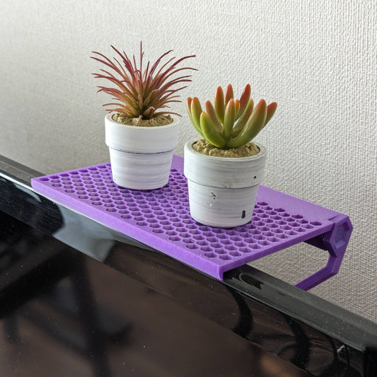 Adjustable Monitor Top Shelf Storage Platform