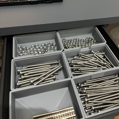 Stackable Parts Bin for Screws and Hardware (Single)