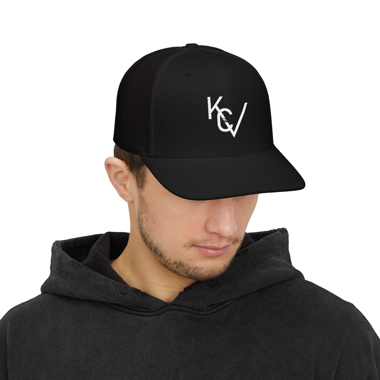 KCV Monogram Snapback Trucker Cap
