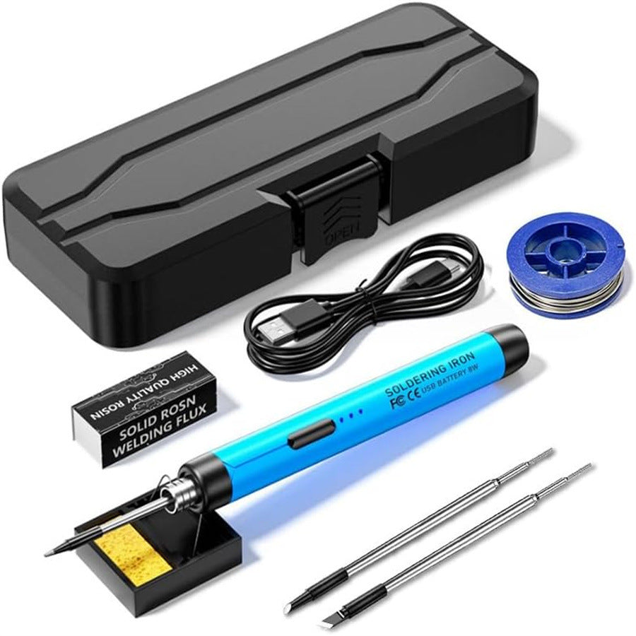 5V USB mini soldering iron and replacement tips - Horseshoe-Tip