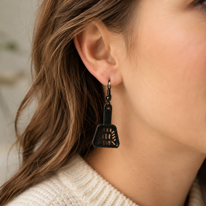 Cat Litter Scooper Earrings