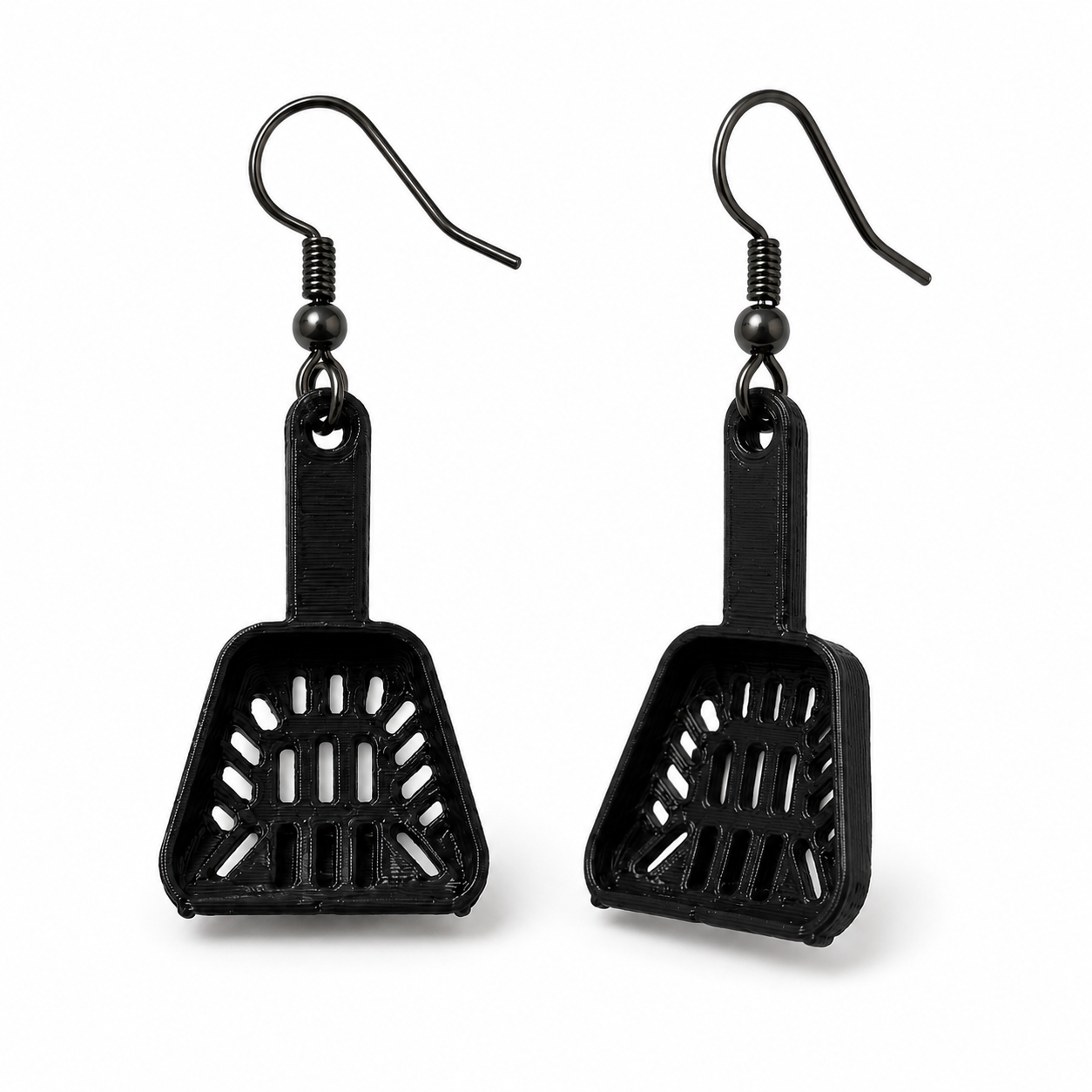 Cat Litter Scooper Earrings