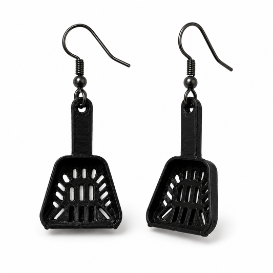 Cat Litter Scooper Earrings