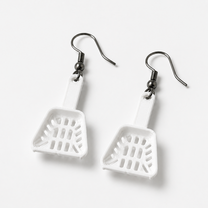 Cat Litter Scooper Earrings