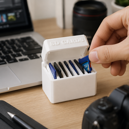 Small 7x SD Card Storage Box