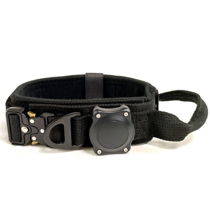 Adjustable nylon dog collar - Khaki, L 42-52x3.8cm