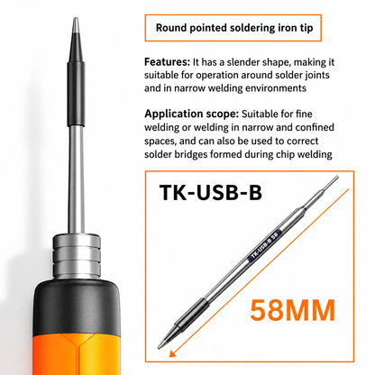 5V USB Mini Soldering Iron & Replacement Tips