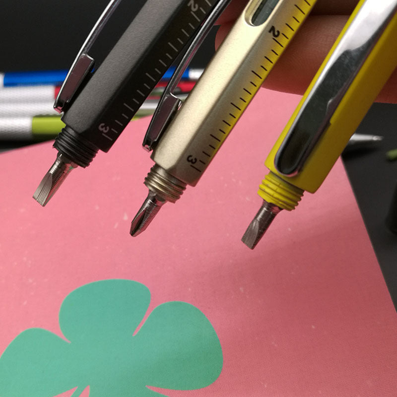 6-in-1 multifunction tool pen - Bullet type 1.0, Blue