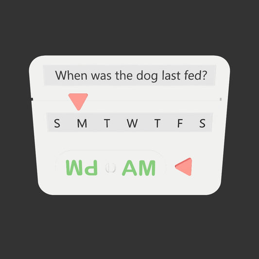Magnetic Task Reminder Spinner for Fridge